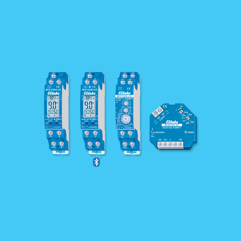 Time relays, multifunction time relays and timer