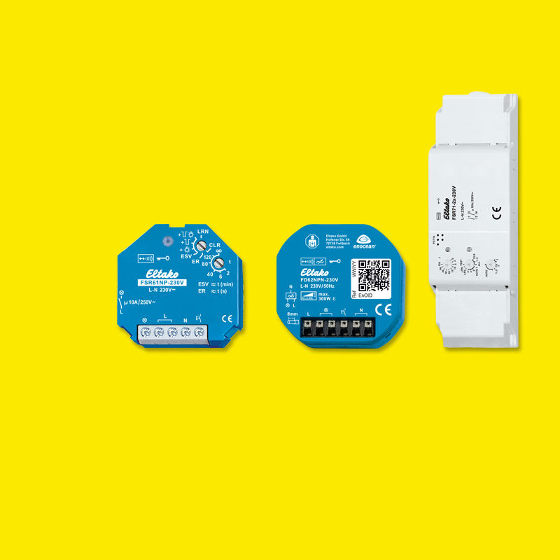 Wireless actuators for the decentralised Wireless Building installation